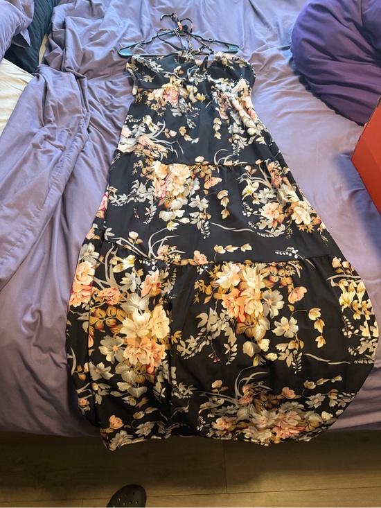 SHEIN Dresses & Skirts - SHEIN Black Floral High Low Dress